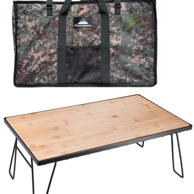 T230-TP Bamboo Foldable Mesh Camping Table