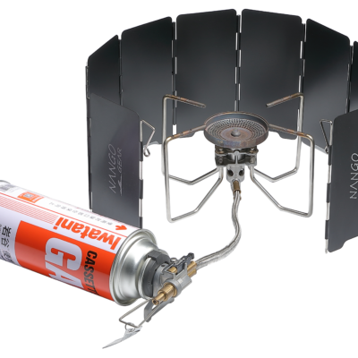 11352(YD-8) Aluminum Camp Stove Windscreen – Portable Black
