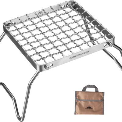MS-1011 Folding Campfire Grill Grate 304 Stainless Steel