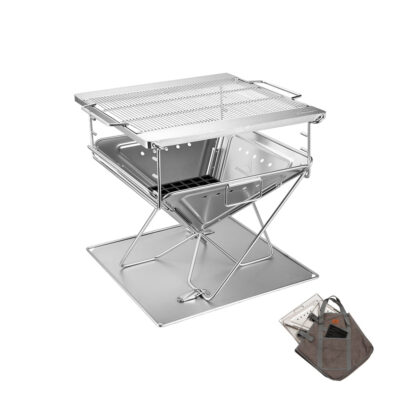 MT-055 Portable Fire Pit 20-Inch Stainless Steel